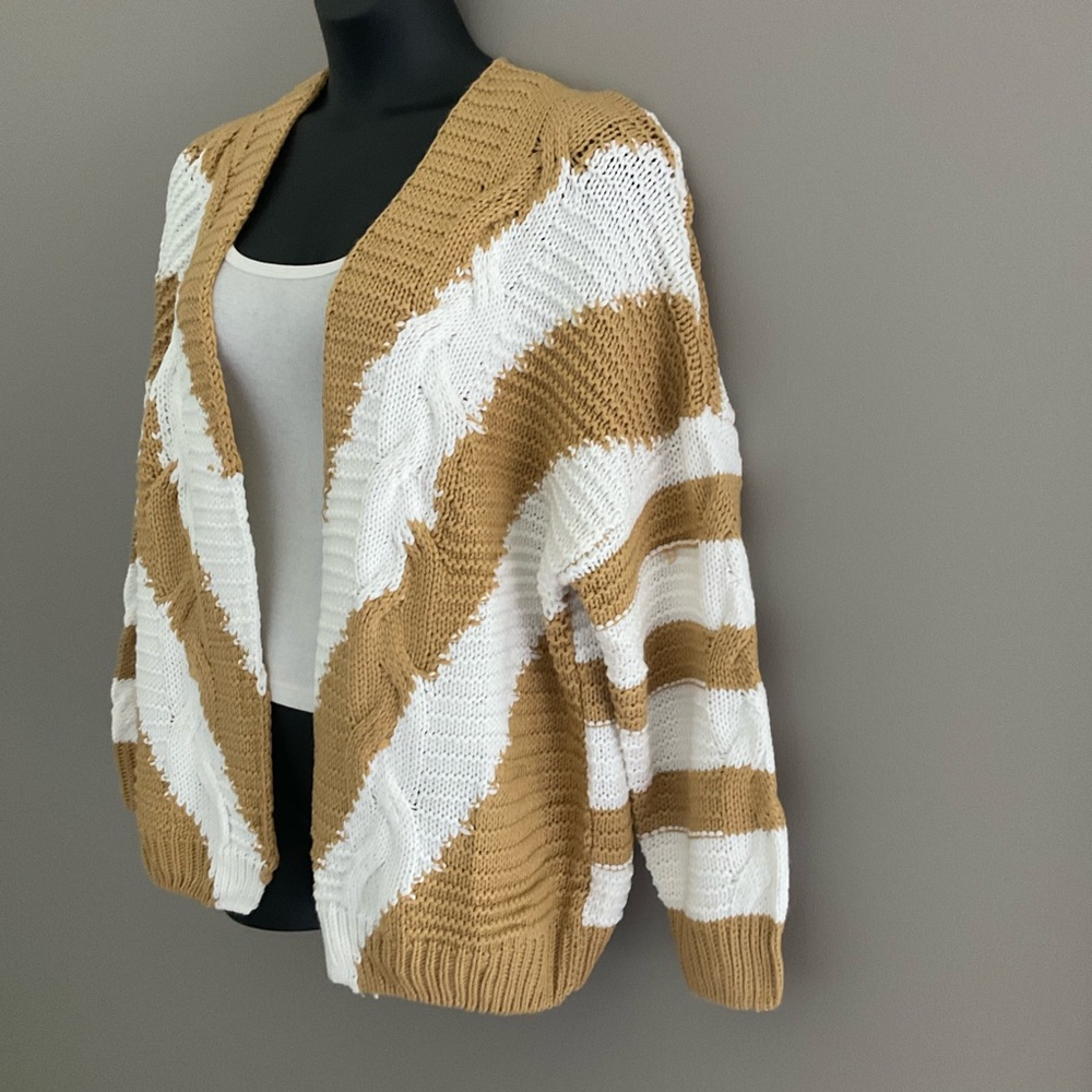 striped knit cardigan - Picture 5 of 9